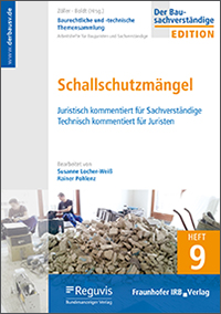 Cover Fachbuch »Baurechtliche und -technische Themensammlung. Heft 9: Schallschutzmängel« 