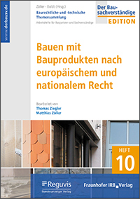 Cover Fachbuch »Baurechtliche und -technische Themensammlung. Heft 10: Niveaugleiche Türschwellen« 